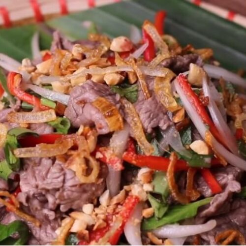 Bò Tái Chanh Vietnamese Rare Beef in Lime Juice Salad