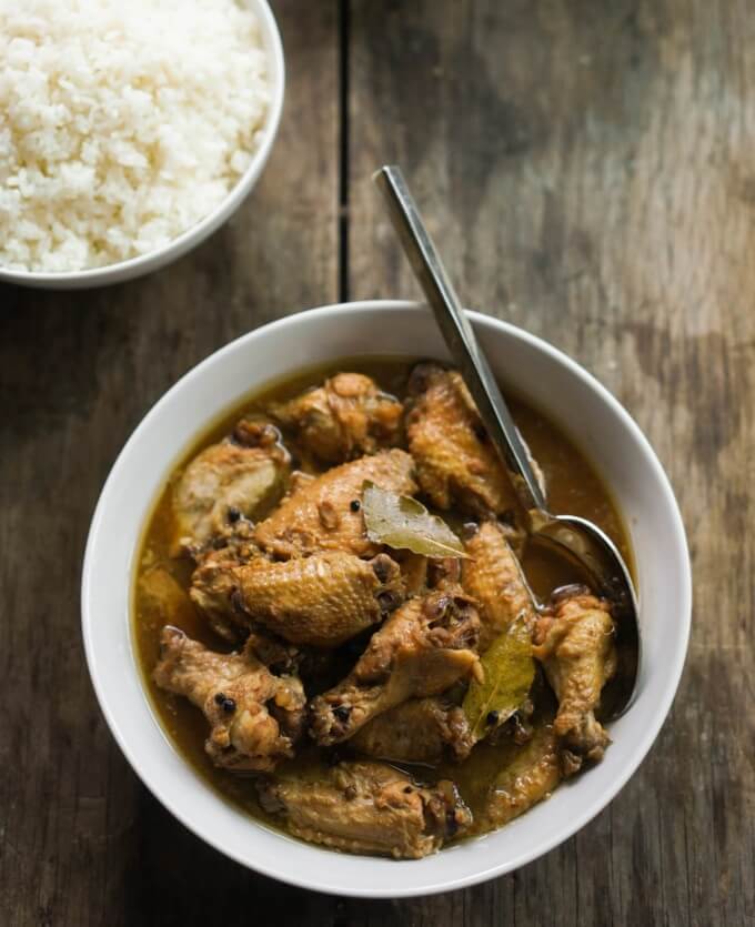 Filipino Braised Chicken Adobo Recipe Adobong Manok