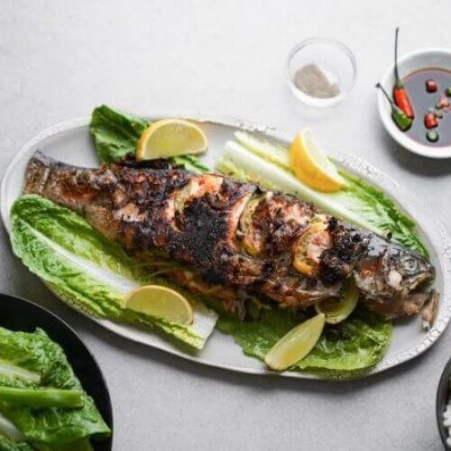 Grilled Whole Fish Recipe (Gas Grill / Charcoal Grill)