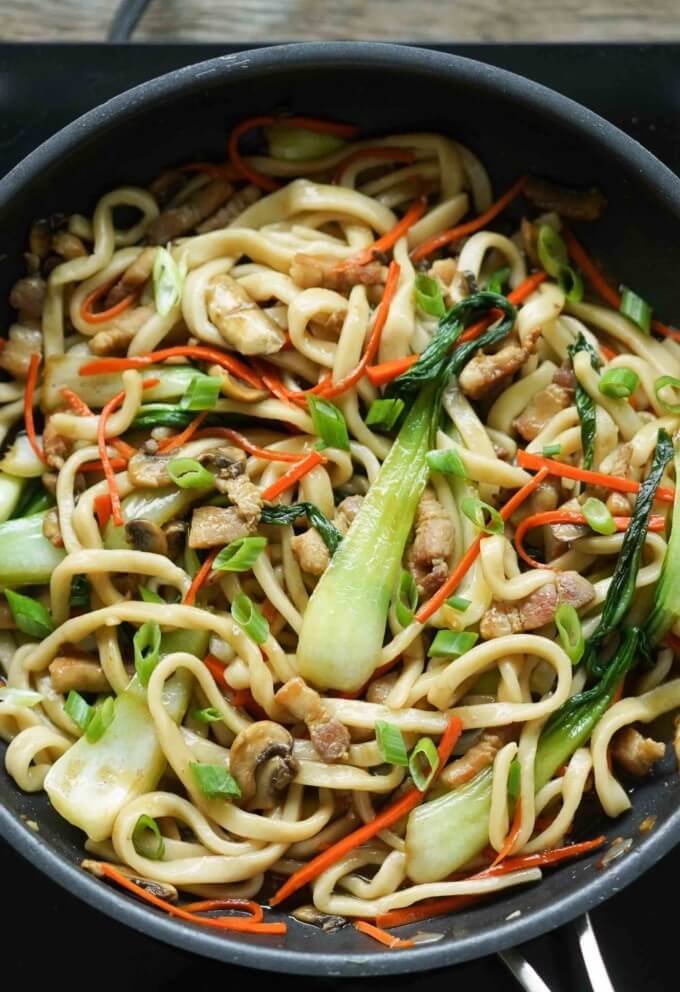 Yaki Udon Recipe (Easy Stir Fried Udon Noodles)