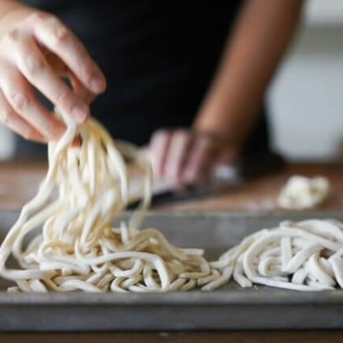 Homemade Udon Noodles From Scratch