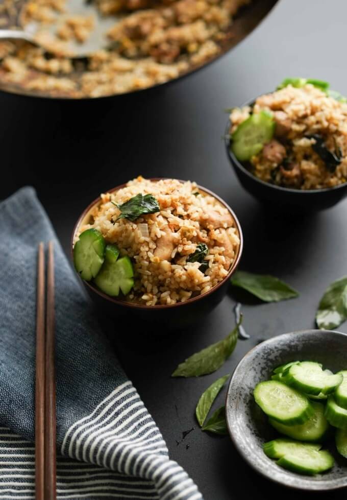 Simple Thai Basil Fried Rice Recipe