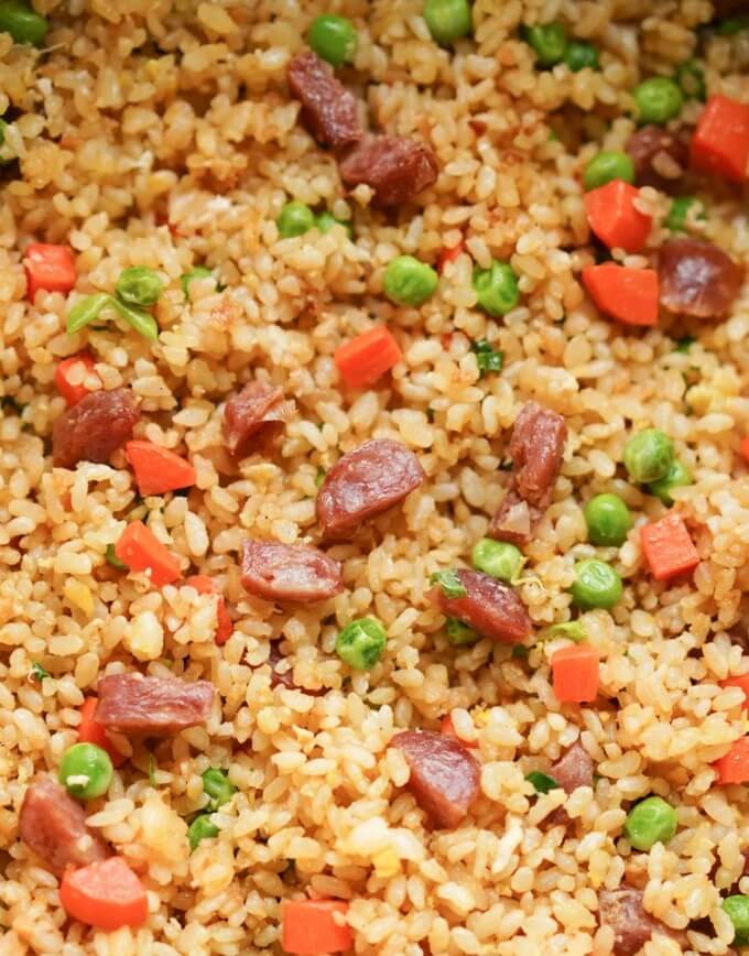 Chinese Sausage Recipe (Fried Rice & Sticky Rice)