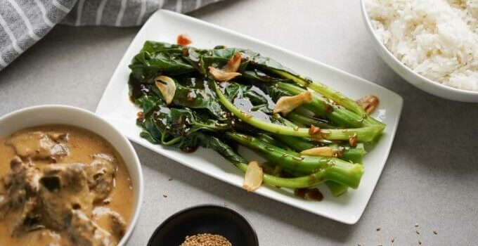 Simple Gai Lan Recipe Chinese Broccoli With Oyster Sauce